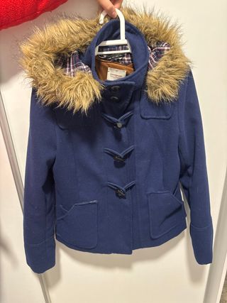 Abrigo azul invierno mujer talla L
