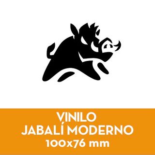 Vinilo Jabalí Moderno 100x76 mm