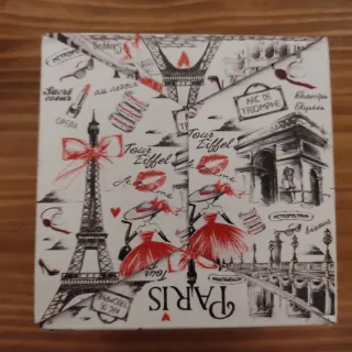 2 Tazas Cerámica París con Cuchara