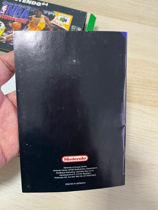 NBA Courtside Nintendo 64 pal esp manual noe