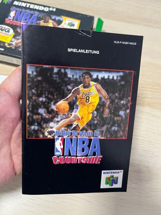 NBA Courtside Nintendo 64 pal esp manual noe