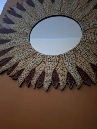 Specchio decorativo a forma di sole ☀️