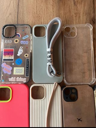 Fundas iPhone 13 + Protector + Cargador