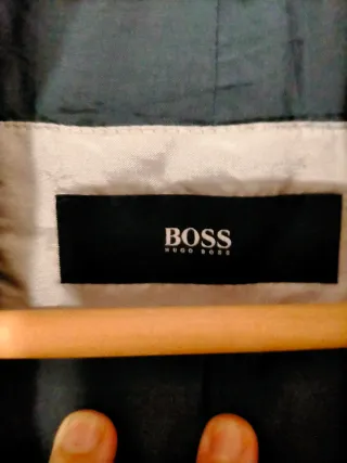 Abrigo Lana Hugo Boss azul