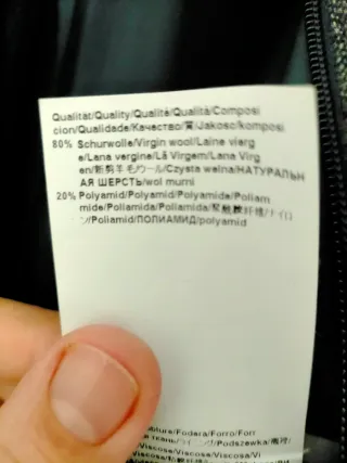 Abrigo Lana Hugo Boss azul