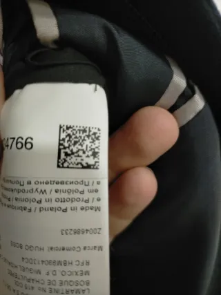 Abrigo Lana Hugo Boss azul