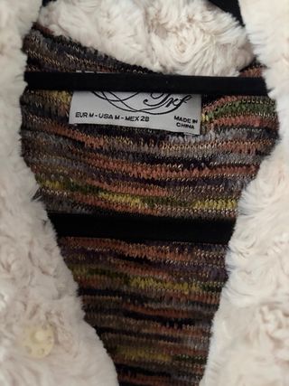 Chaleco reversible Zara borreguito y estampado