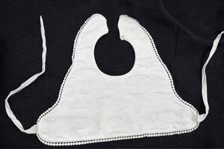 Babero Piqué Bebé Blanco