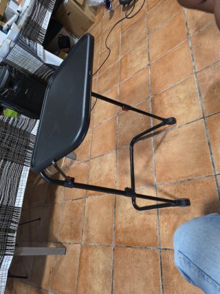 Mesa Auxiliar Plegable Negra