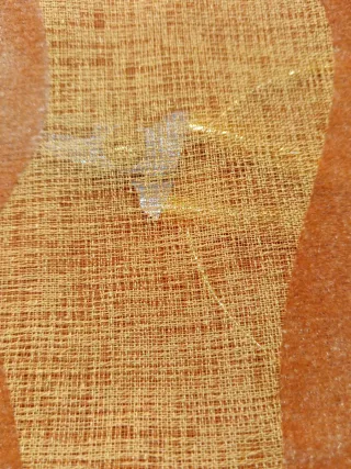 Visillo Naranja Terciopelo