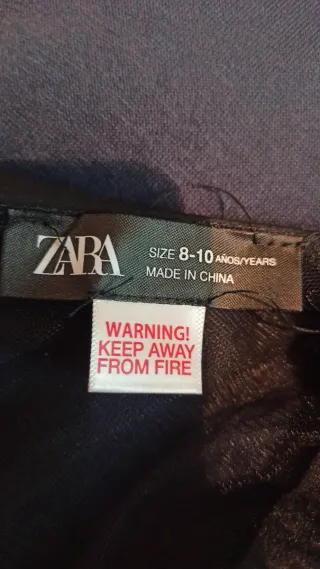 Disfraz Miércoles Zara Talla 8-10 años