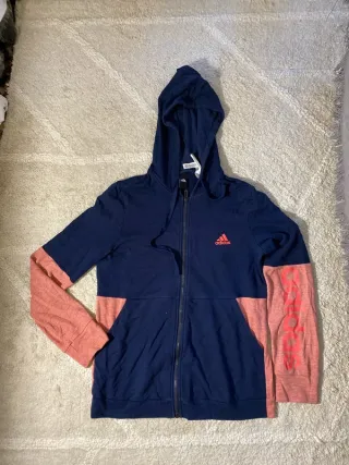 Chaqueta deportiva Adidas azul y rosa talla L