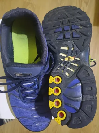 Zapatillas Nike running azules y verdes