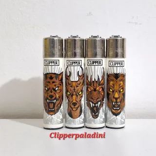 4 Accendini Clipper con disegni di animali