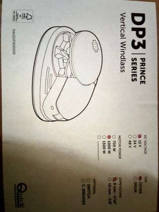 Molinete Ancla Quick DP3 1000W Vertical