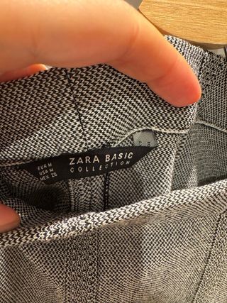 Falda Zara gris talla M