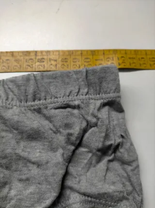 Slip Punto Blanco Gris Talla M Algodón 100%