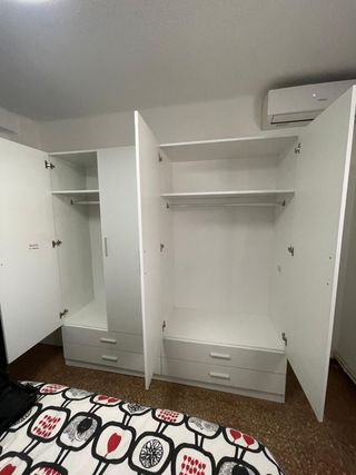Armario 4 puertas y 4 cajones blanco