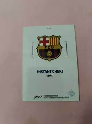 Carta Xavi Barcelona Daka Instant Cheki 25-26