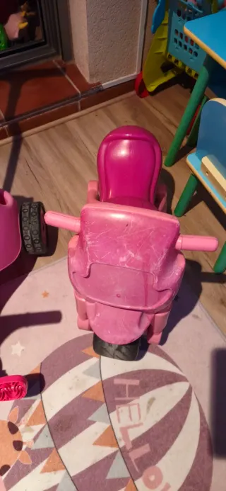 Moto infantil rosa para bebé