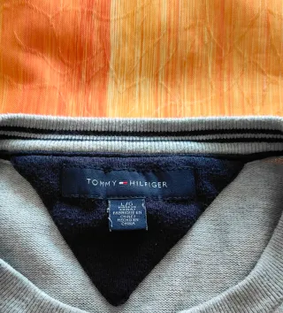 Jersey Tommy Hilfiger Gris jaspeado Talla L