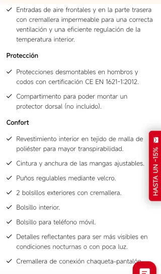 Traje de Cordura Moto Armure Mack Waterproof Mujer