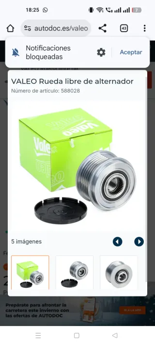 Pieza Alternador VALEO 588028