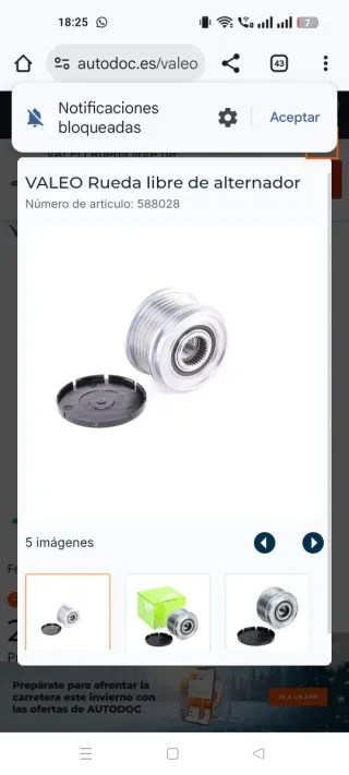 Pieza Alternador VALEO 588028