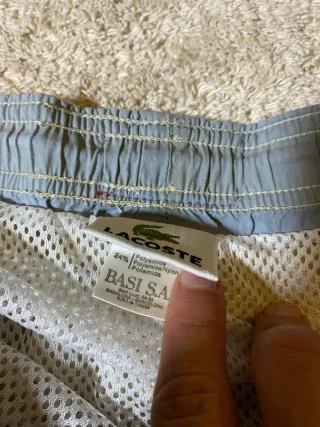 Bañador Lacoste Beige