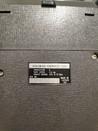 Grabador Cassette Kalimar-Tronies