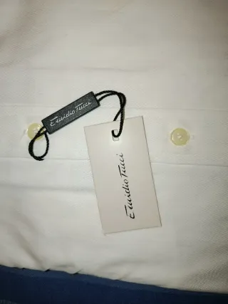 Camisa blanca Emidio Tucci caballero.