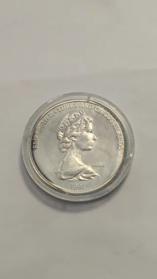 Moneda Plata 925 año 1992 Colon