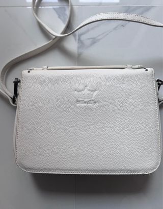 Borsa Mia Bag bianca con borchie