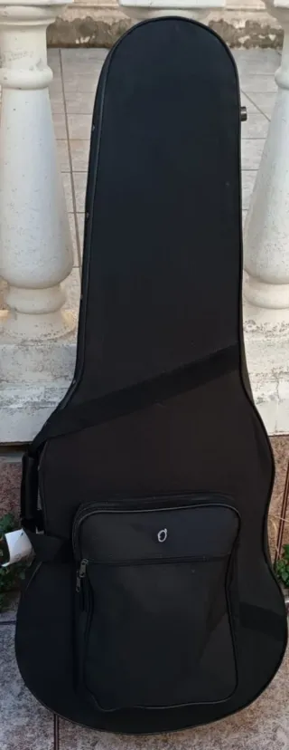 Guitarra Eléctrica Negra con Funda