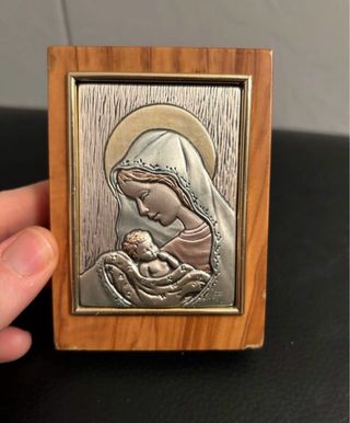 Quadretto Madonna Argento con Carillon