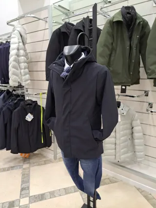 Giaccone uomo impermeabile nero XL