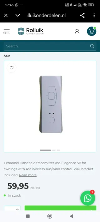 Motor Tubular Persiana ASA Marconi ST 50/12  mando