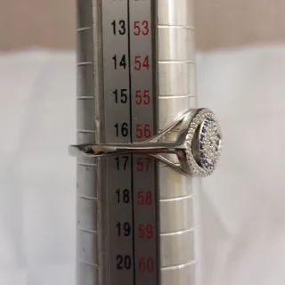 Sortija Plata925 Ojo Turco y circonitas