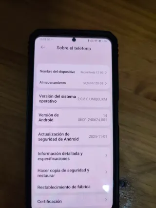MOVIL XIAOMI Redmi Note 12 5G 128GB