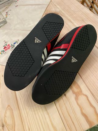 Zapatillas Halterofilia Adidas Hombre Negras Rojas