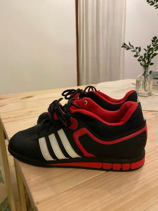 Zapatillas Halterofilia Adidas Hombre Negras Rojas