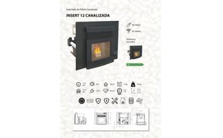 Estufa de Pellets insertable 12Kw  Nueva BAR1021