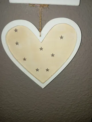 Adornos Corazón Madera , para pared colgar...