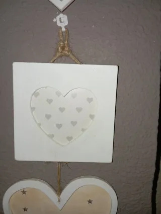 Adornos Corazón Madera , para pared colgar...