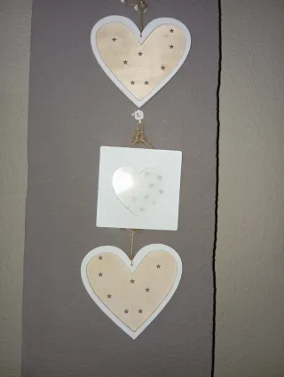 Adornos Corazón Madera , para pared colgar...