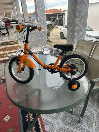 Bicicleta infantil naranja