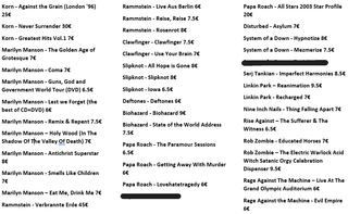 Lote cd's New Metal y Rock Alternativo 90s-2000s