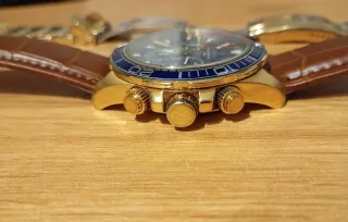 Reloj Festina Cronógrafo Hombre Azul Dorado