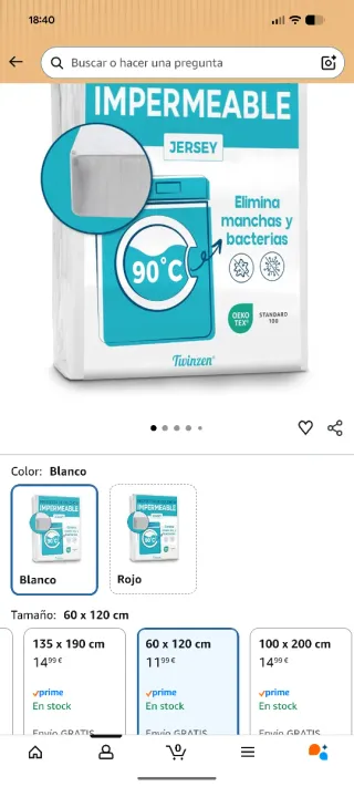 Colchón Cuna 60x120 + Protector