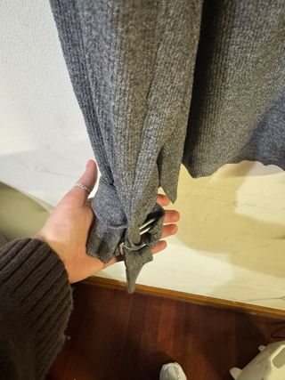 Jersey gris manga larga